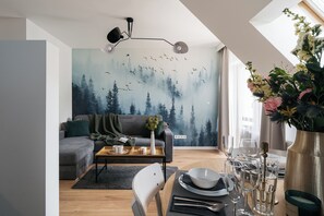 Comfort-huoneisto | Oleskelualue | Taulutelevisio