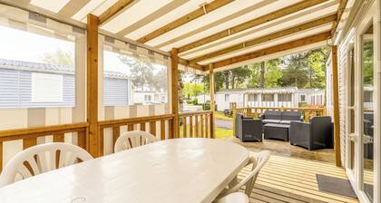 Mobilheim 'Mobil-home Saint Jean De Monts' mit Gemeinschaftspool, privater Terrasse und WLAN
