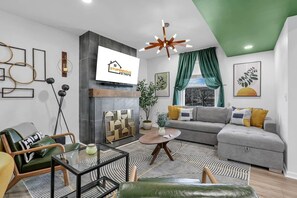 TV, offices - King Beds+Games | HUGE Downtown Retreat | Dogs ok (Columbus)