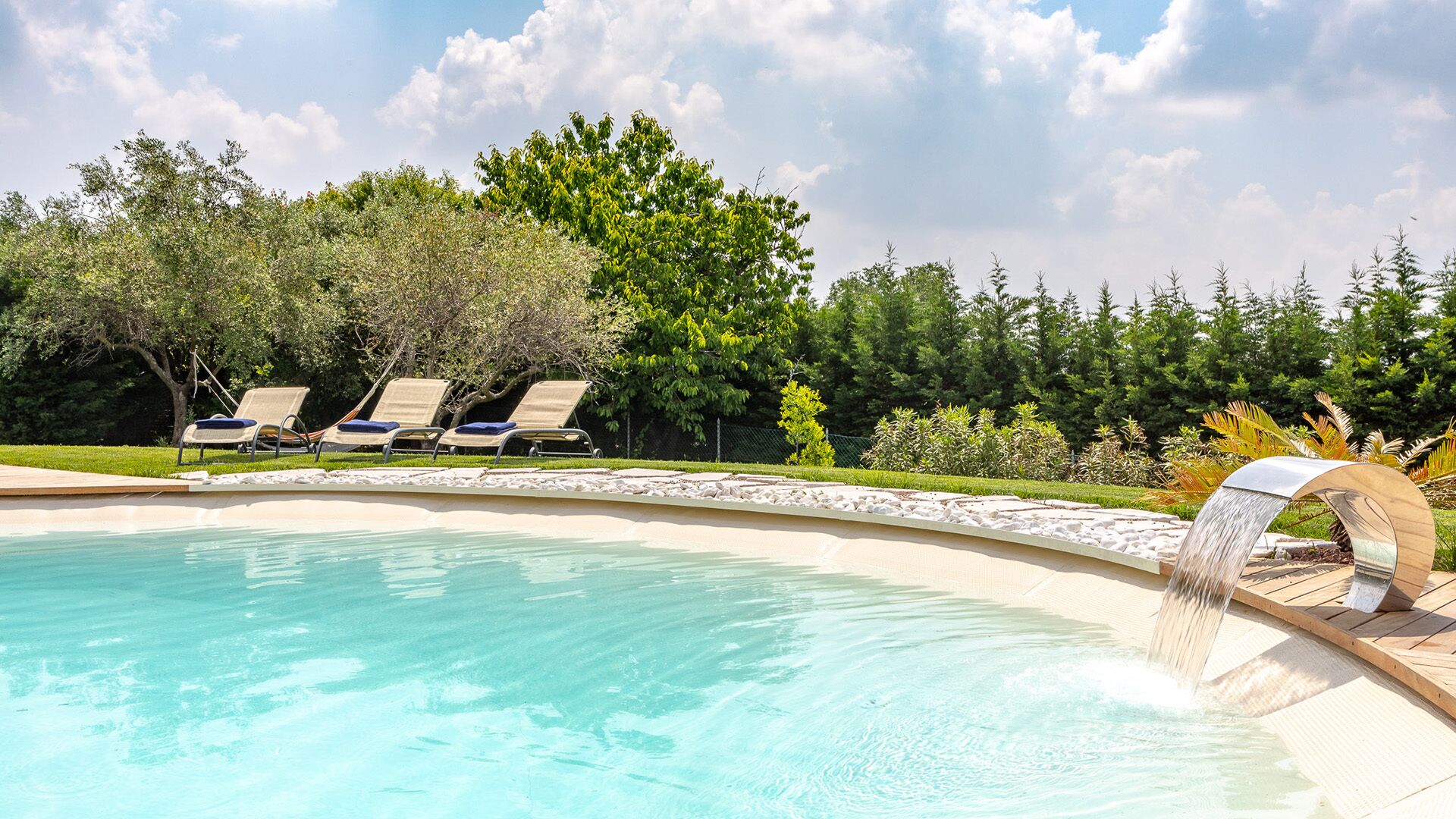 A heated pool