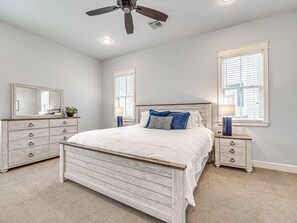 3 bedrooms, iron/ironing board, travel cot, WiFi