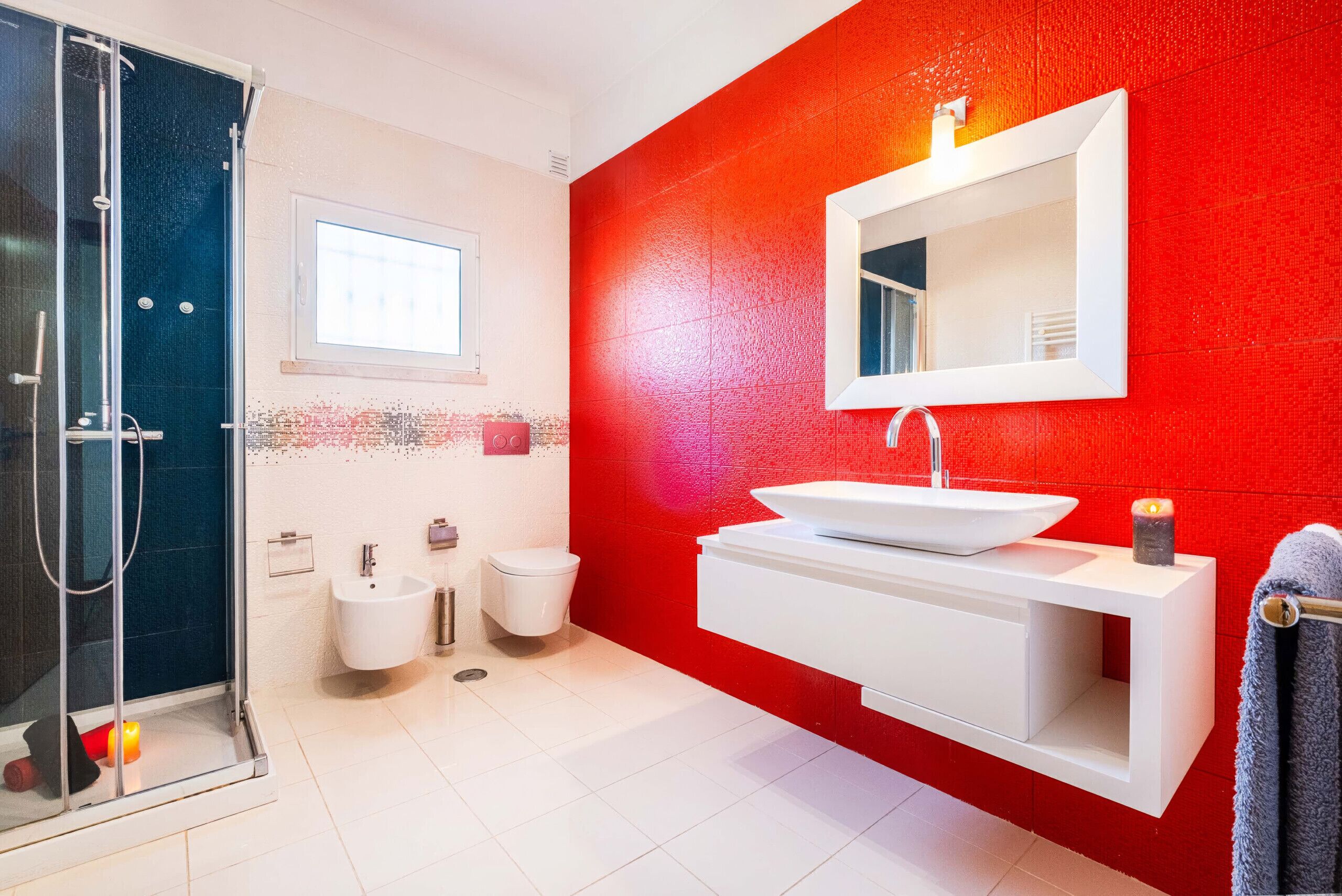 Shower, hair dryer