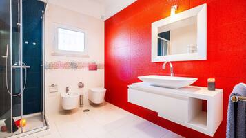 Shower, hair dryer