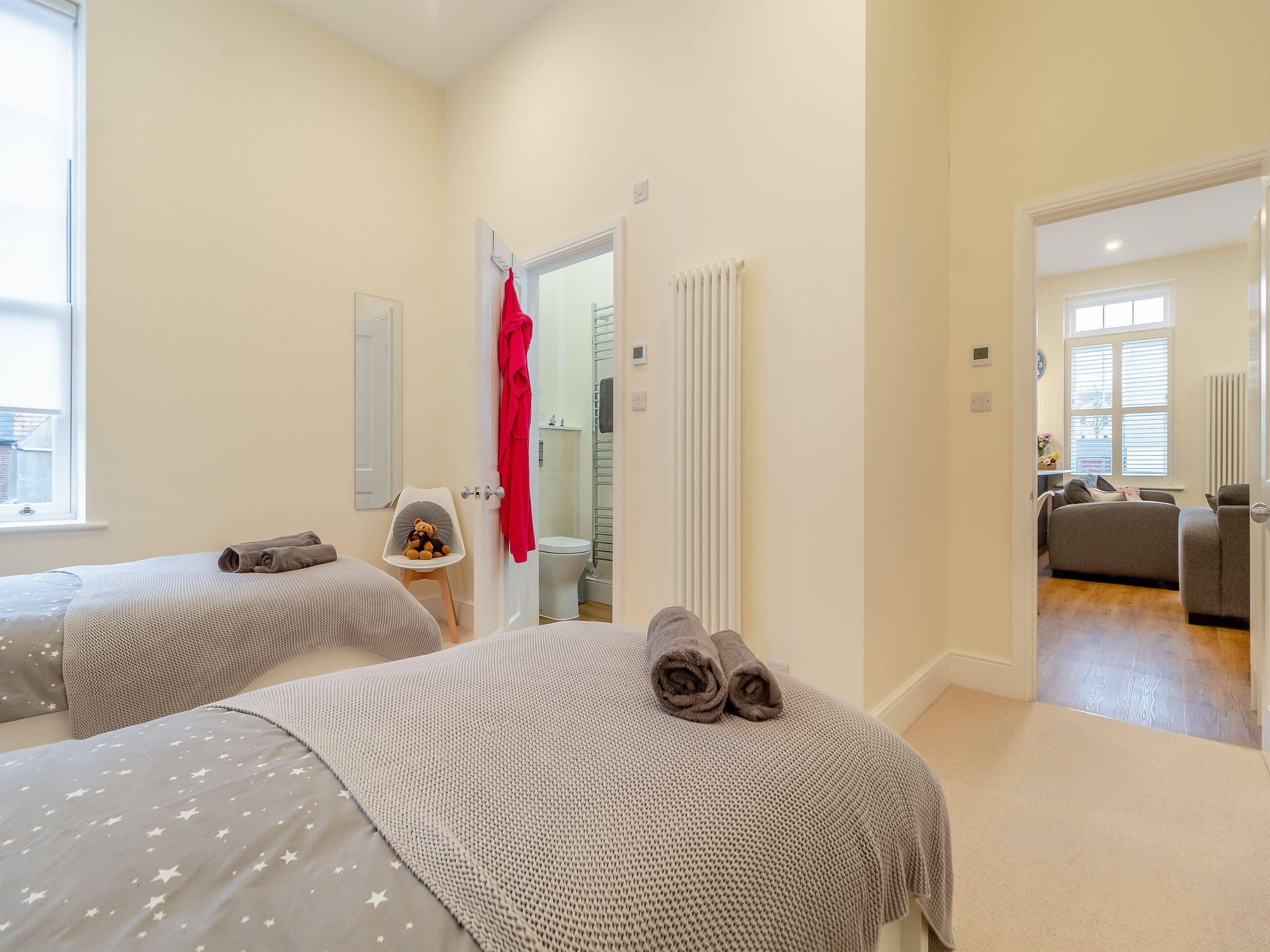 2 chambres, accès au Wi-Fi (inclus), literie fournie