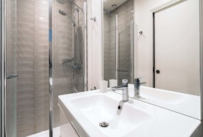 Shower, hair dryer
