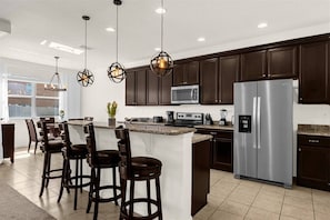 Microwave, dishwasher, high chair