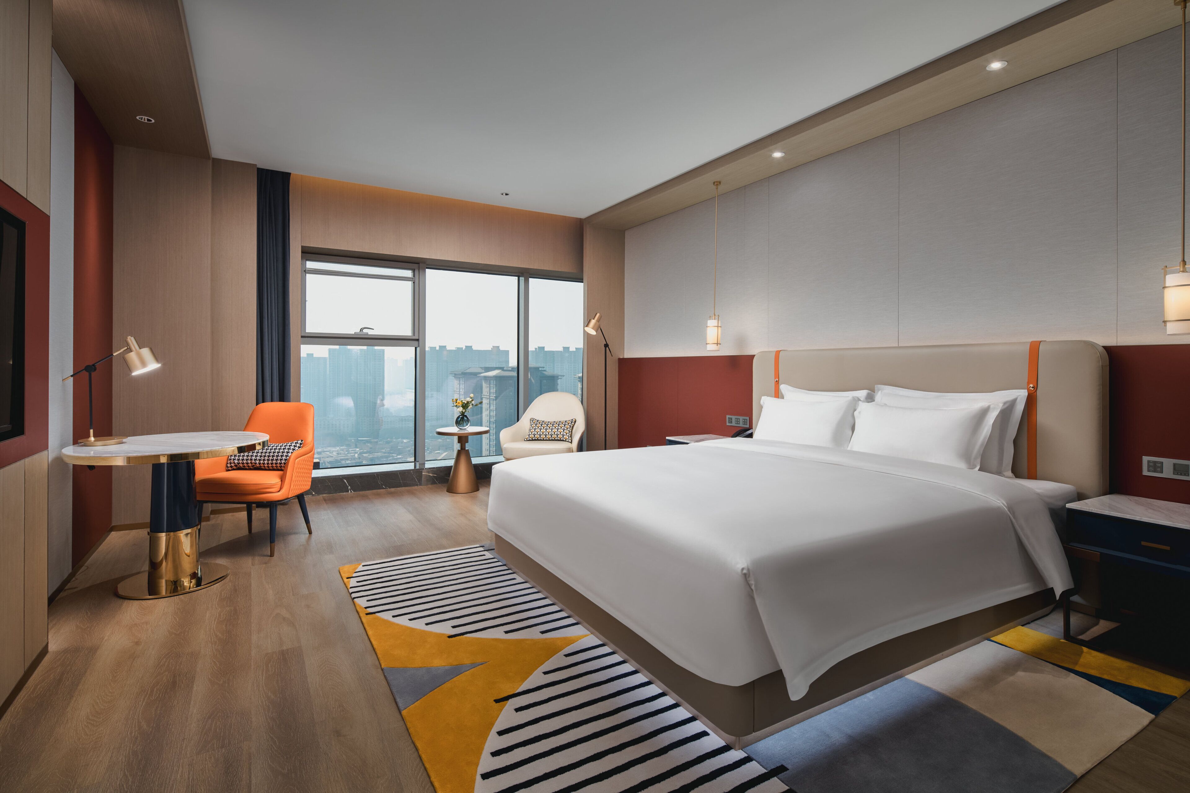 Down comforters, minibar, in-room safe, blackout drapes