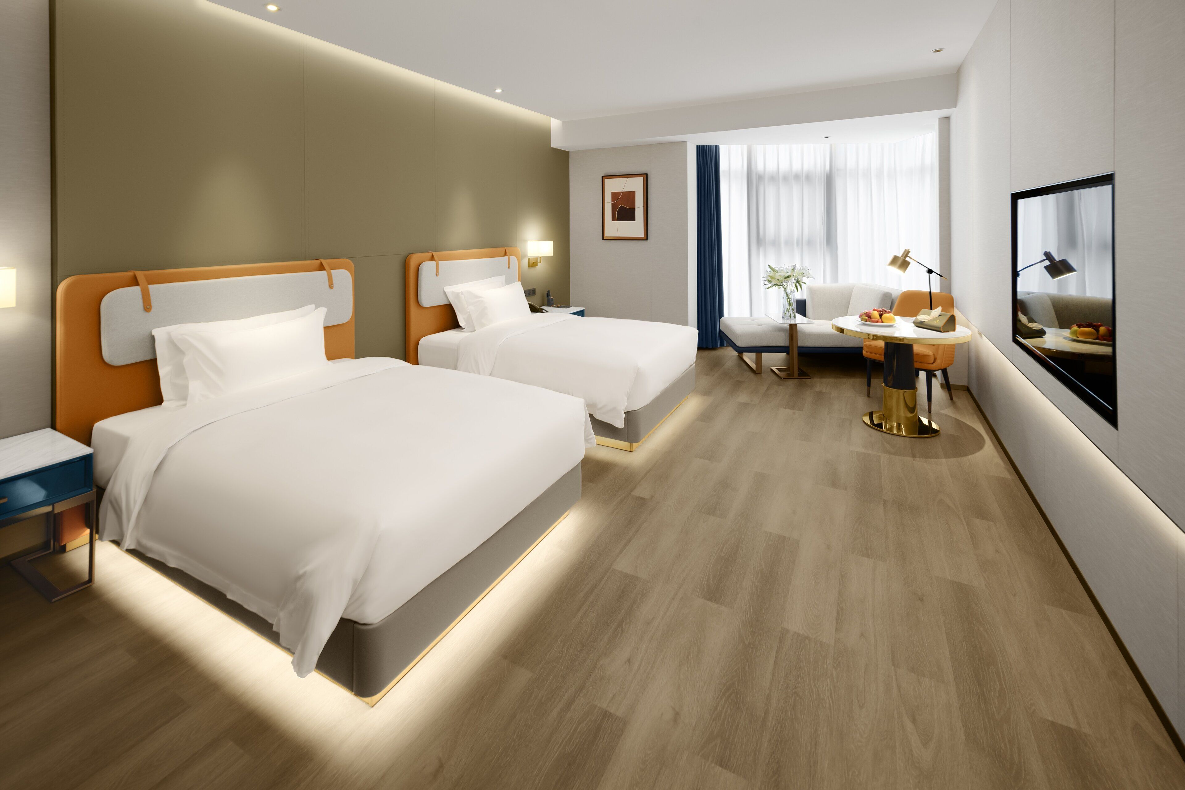 Standard Room, 2 Double Beds | Down comforters, minibar, in-room safe, blackout drapes