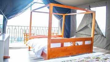 Premium Tent | 1 bedroom, in-room safe, individually decorated, individually furnished