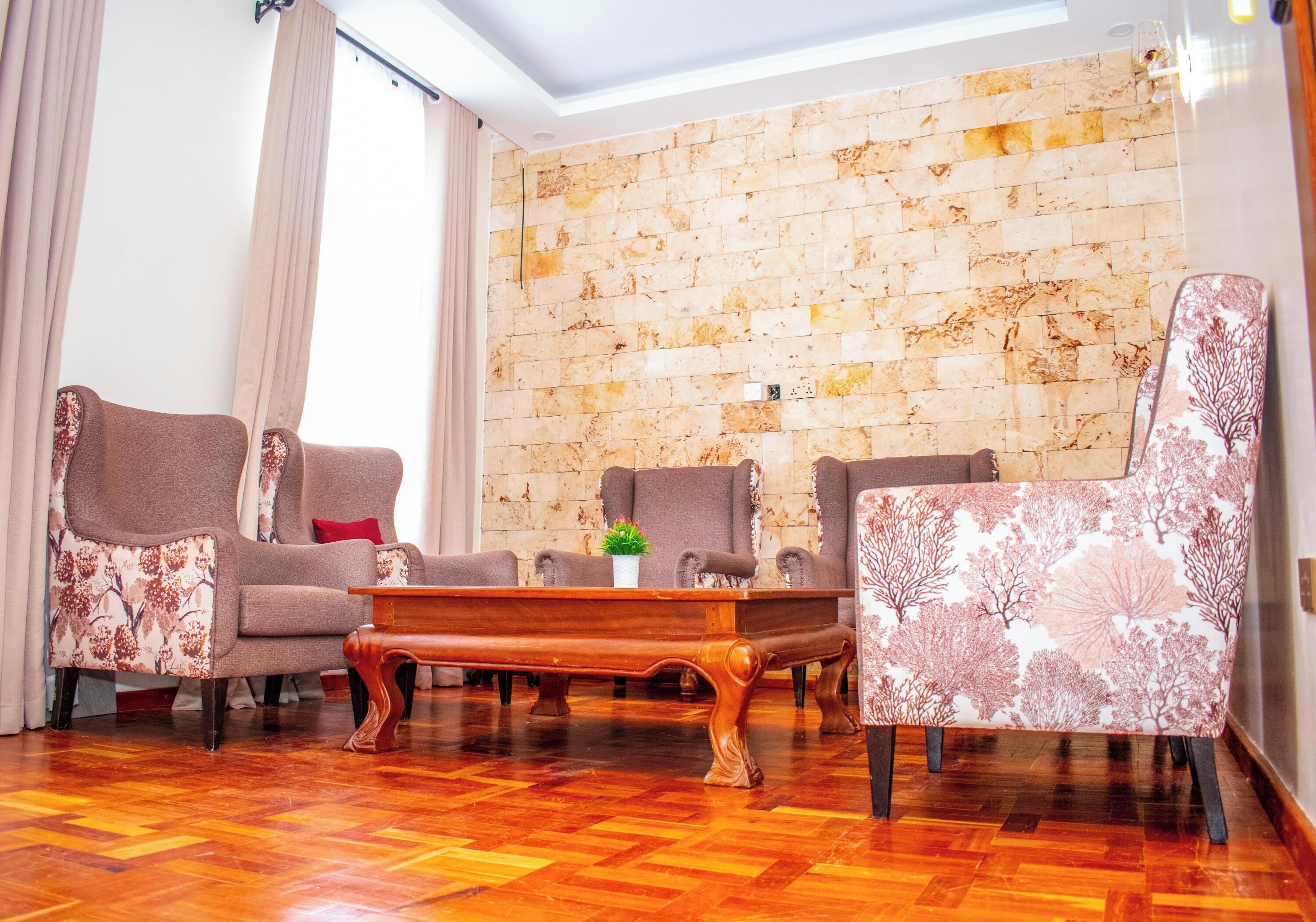 Sitteområde i lobbyen