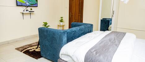 1 chambre, fer et planche Ă repasser, Wi-Fi, draps fournis