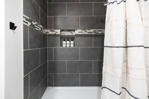 Hair dryer, towels