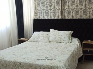 Departamento Deluxe, vista a la playa | 3 habitaciones, ropa de cama de alta calidad y decoración personalizada