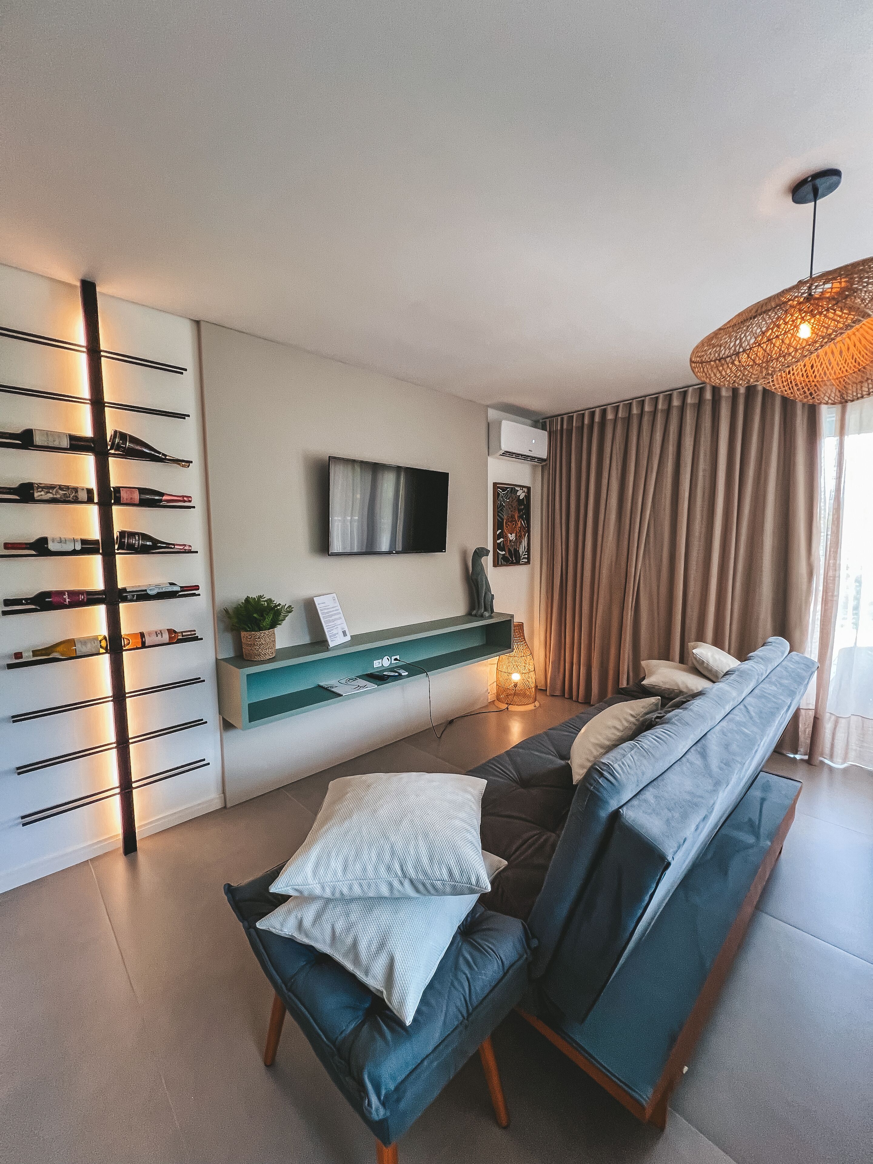 Bungalow, Whirlpool, Seeblick | Wohnbereich