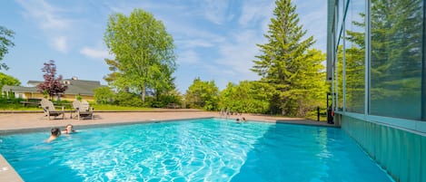 Indoor pool, outdoor pool