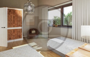 3 chambres, accès au Wi-Fi (inclus)