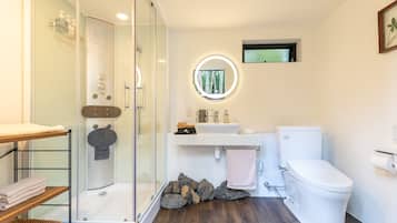 Free toiletries, hair dryer, slippers, towels