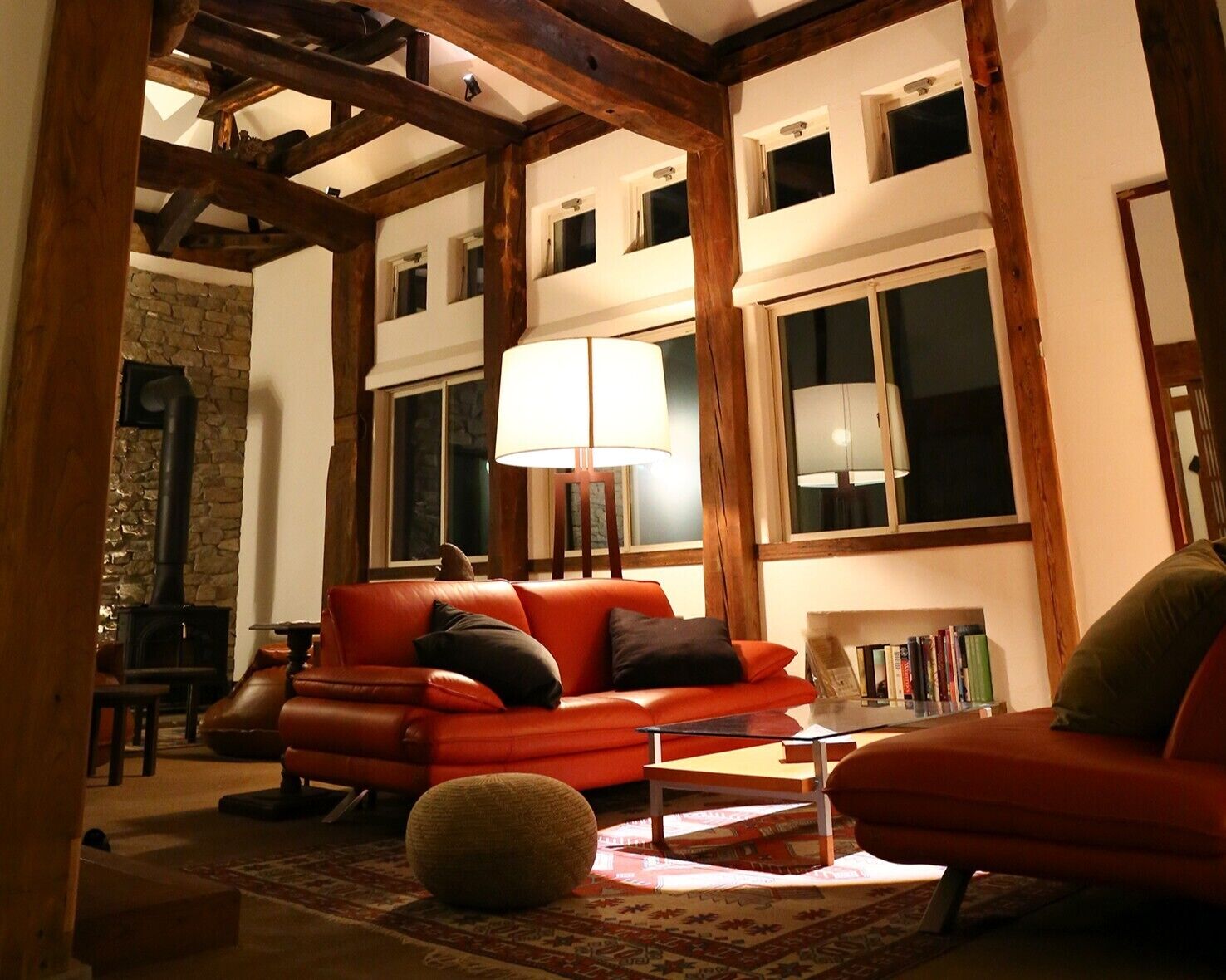 Hanz Outdoor Residence | Living area | Fireplace, heated floors