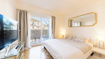 1 chambre, fer et planche Ă repasser, Wi-Fi, draps fournis