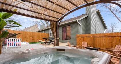 Modern Pink House with Hot Tub, Mini Golf, Game Room + Crazy Bunk Bed!