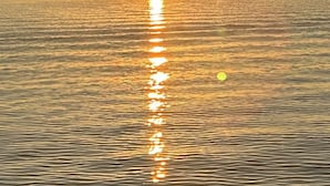 A sunset over a calm body of water with a clear sky. - Coconut In Paradise Key largo (Key Largo)