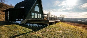 Modern A-Frame With Secluded Mountain Views & Fire Pit