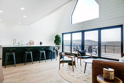 Modern A-Frame With Secluded Mountain Views & Fire Pit