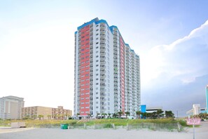 Exterior - Fabulous ocean view condo with resort amenities, private balcony, & open layout (Myrtle Beach)