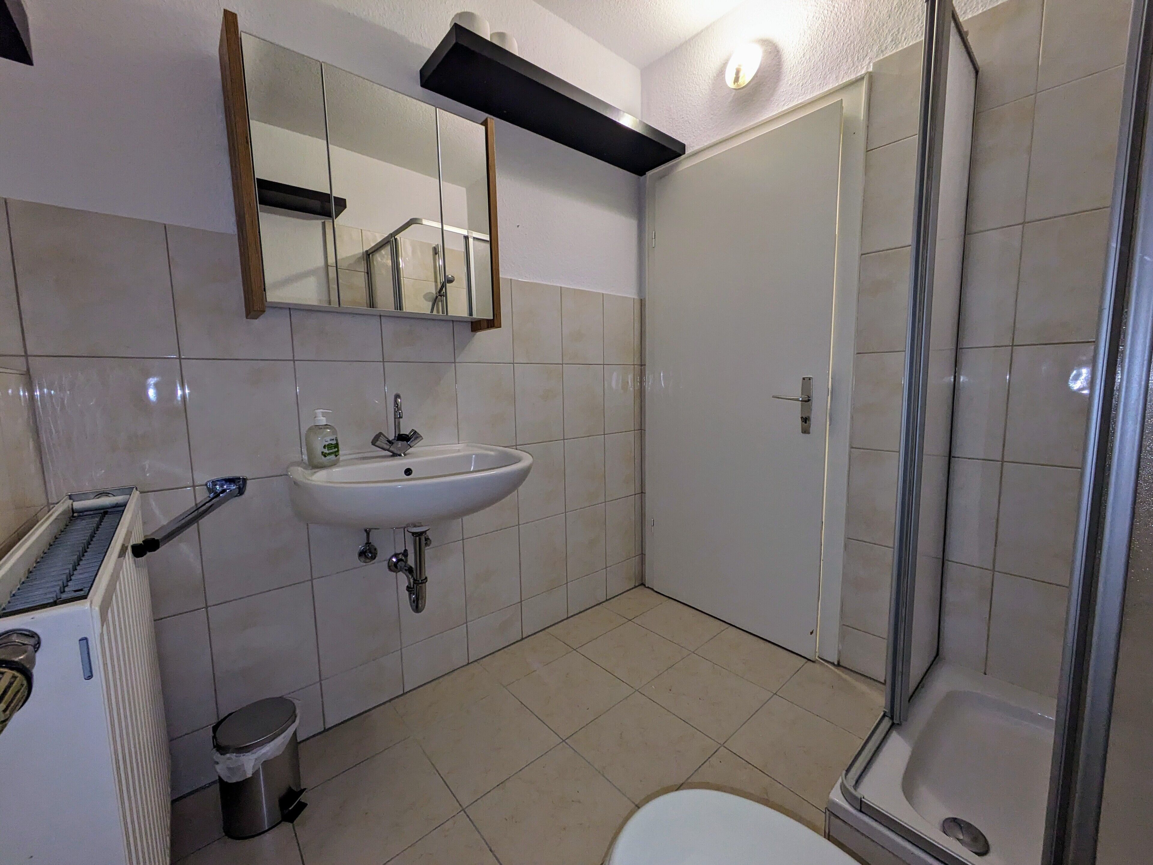 シャワー、ヘアドライヤー、タオル