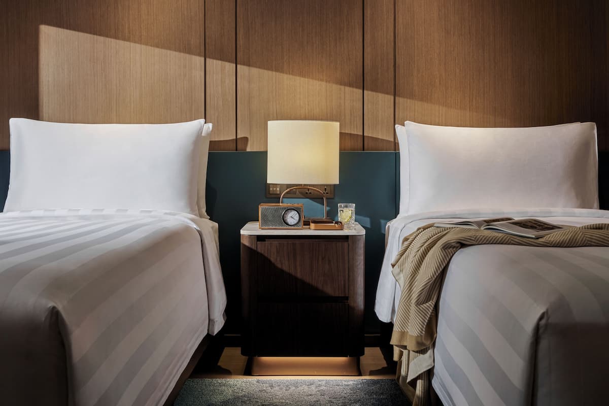 Deluxe Twin Room | 저자극성 침구, 오리/거위털 이불, 필로우탑 침대, 미니바