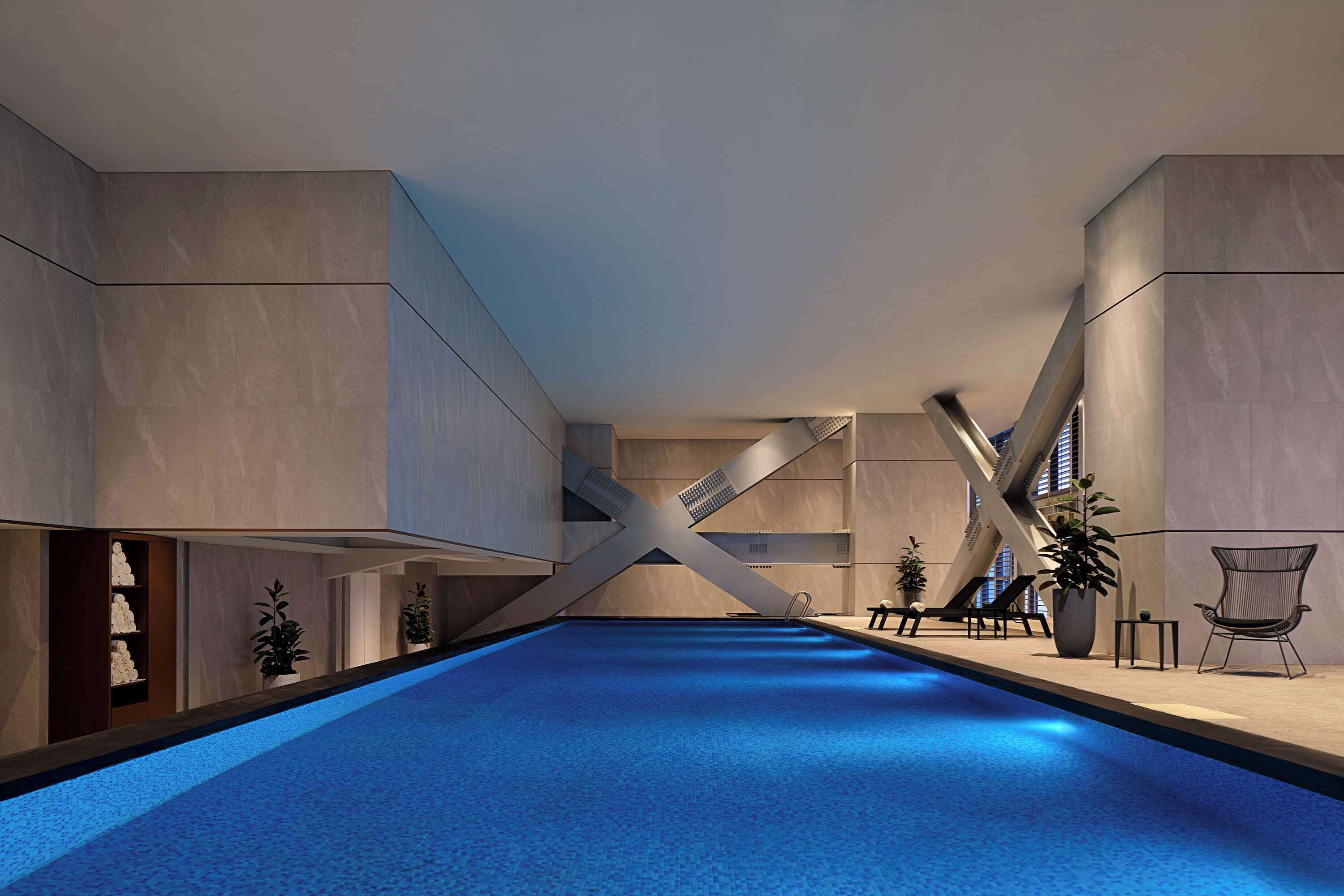Indoor pool, outdoor pool