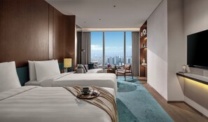 Pacific Club Twin Room | 低過敏寢具、羽絨被、舒適加層、迷你吧