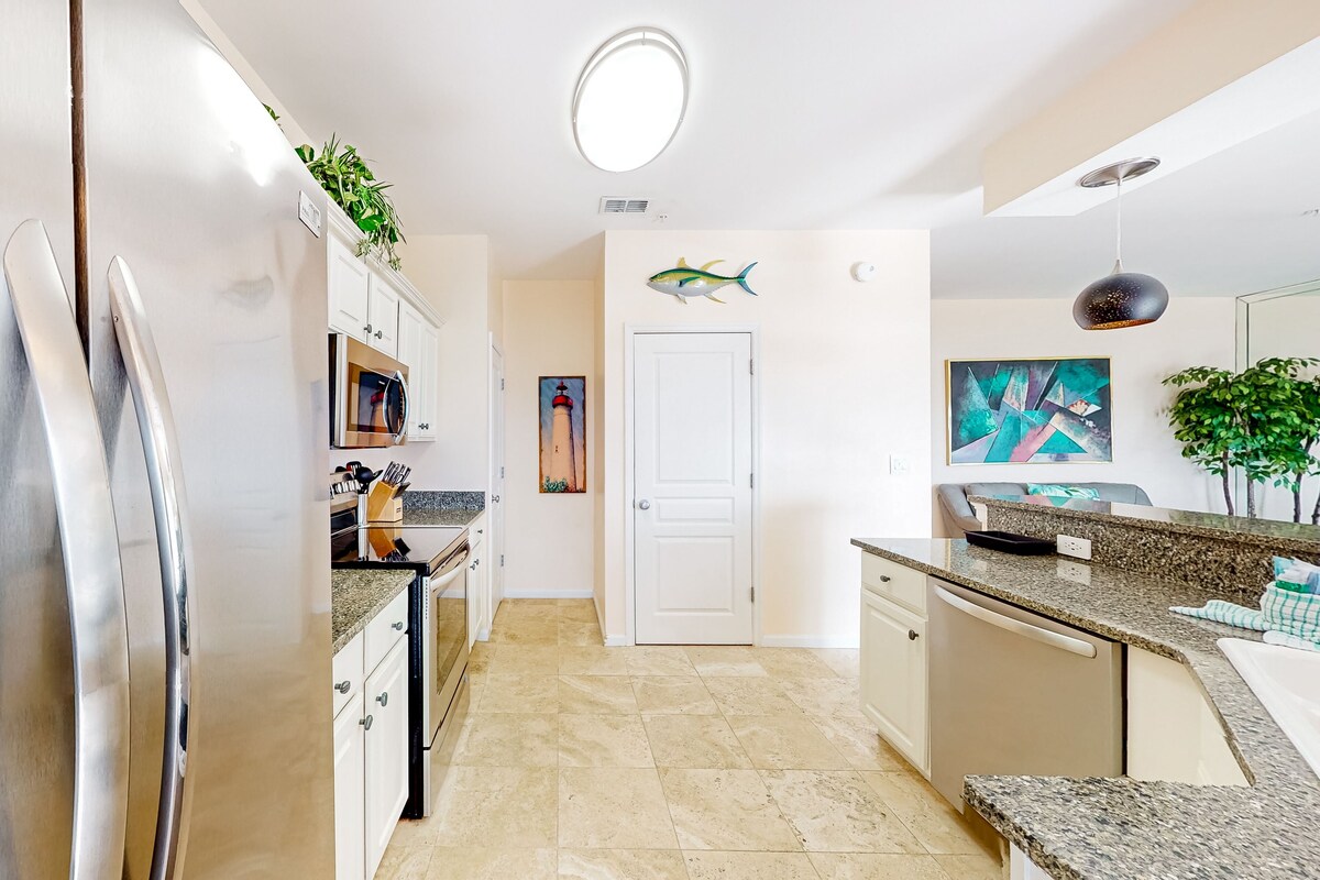Photo 10 of Dog-friendly waterfront & gated condo with pool access, balcony, AC, & W/D