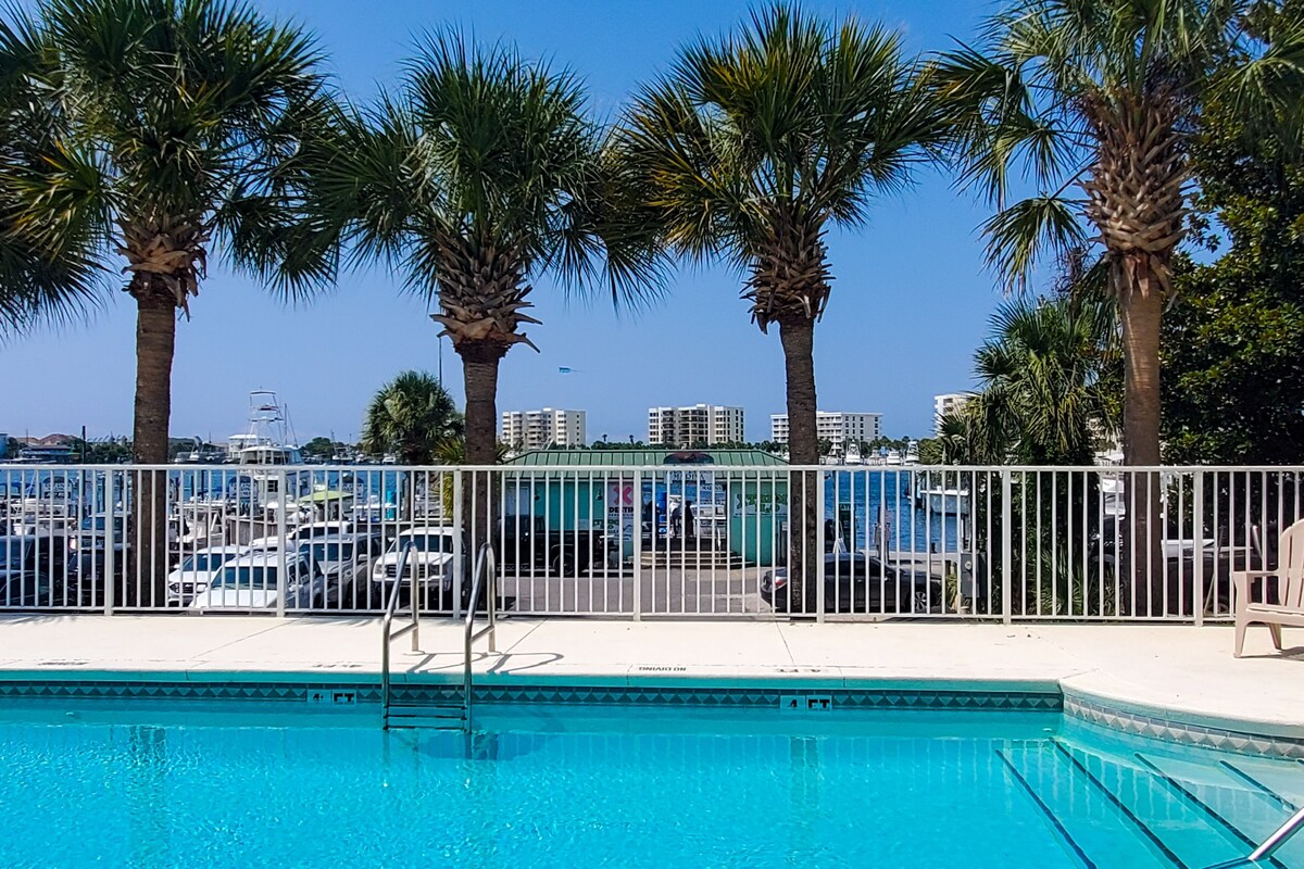 Photo 21 of Dog-friendly waterfront & gated condo with pool access, balcony, AC, & W/D