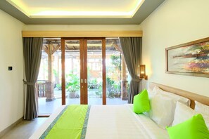 Desk, soundproofing, iron/ironing board, free WiFi - Green Bali Guest House (Canggu)