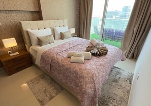 Apartment, 1 Bedroom, Balcony, City View | 1 bedroom - Mh- Lovely 1 Bhk Burj Khalifa View Ref- 26017 (Dubai)