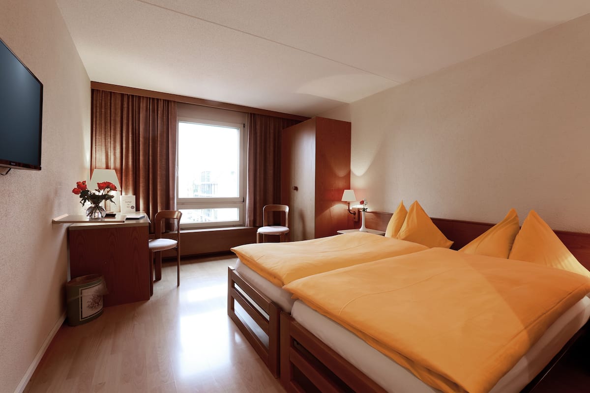 Kamar Double atau Twin Standar | 1 kamar tidur, selimut bulu angsa, meja kerja, dan Wi-Fi gratis