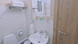 Hair dryer, towels