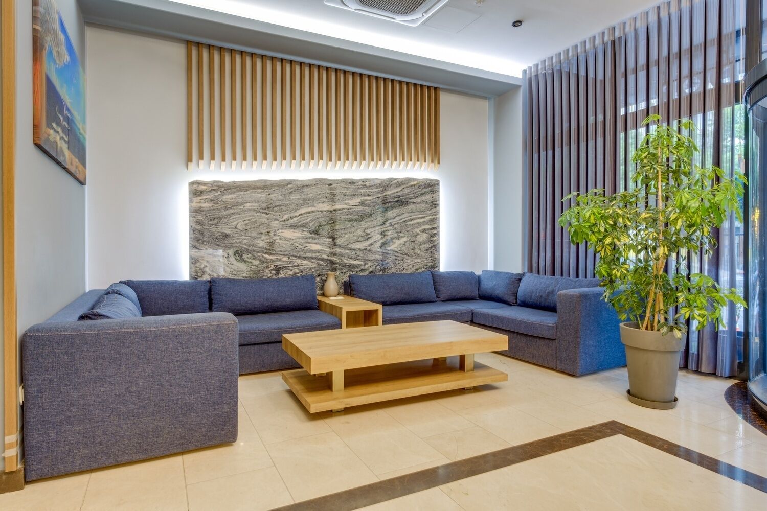 Sala de estar en el lobby