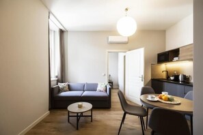 Studio Apartment Attic | Living area - Franz BY ZEITRAUM (Prague)