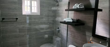 Shower, towels