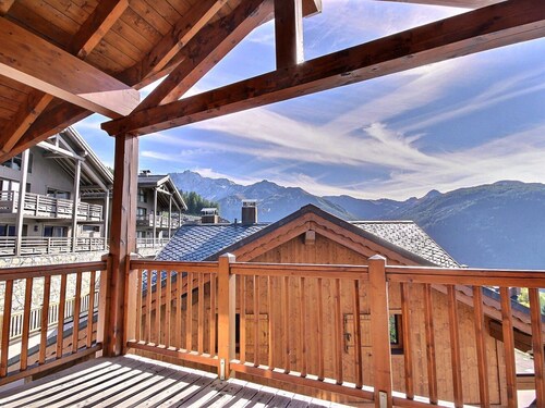 Vallandry: Appart 4 pièces, ski aux pieds, 6 pers, balcon, parking