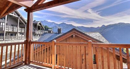 Vallandry: Appart 4 piĂšces, ski aux pieds, 6 pers, balcon, parking