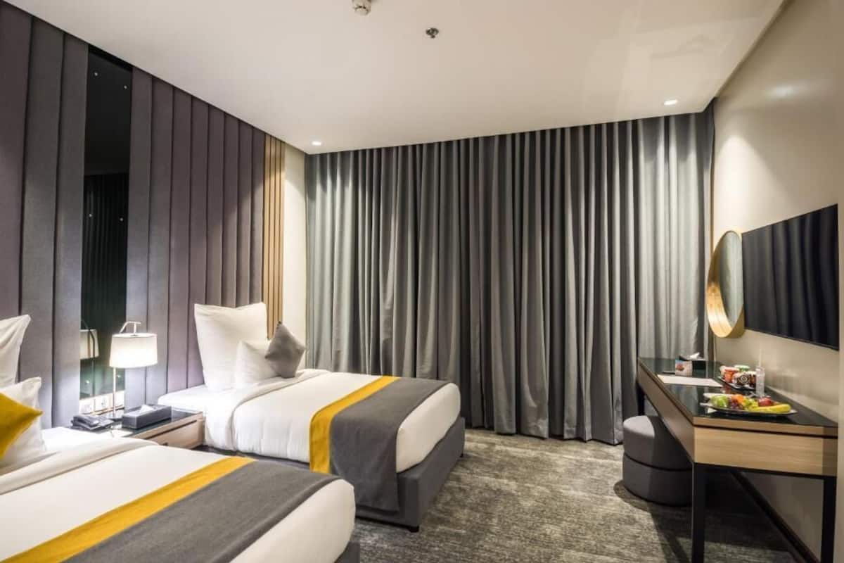 Deluxe kamer, 1 twee- of 2 eenpersoonsbedden | 1 slaapkamer, gratis wifi