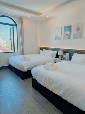 Familienzimmer | Hochwertige Bettwaren, Daunenbettdecken, Select-Comfort-Betten