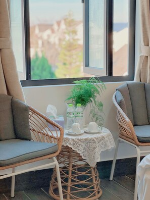 Blick von der Unterkunft