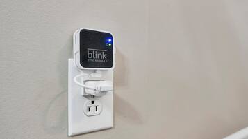 Exterior security technology helps provide added peace of mind during your stay.