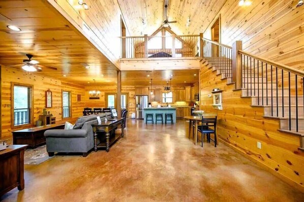 TV, fireplace, DVD player, offices