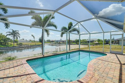 Heated Pool & Patio: Canal-front Cape Coral Home!