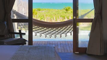 Bungalow Premium, 1 chambre, piscine privée, vue océan | 1 chambre, literie de qualité supérieure, surmatelas